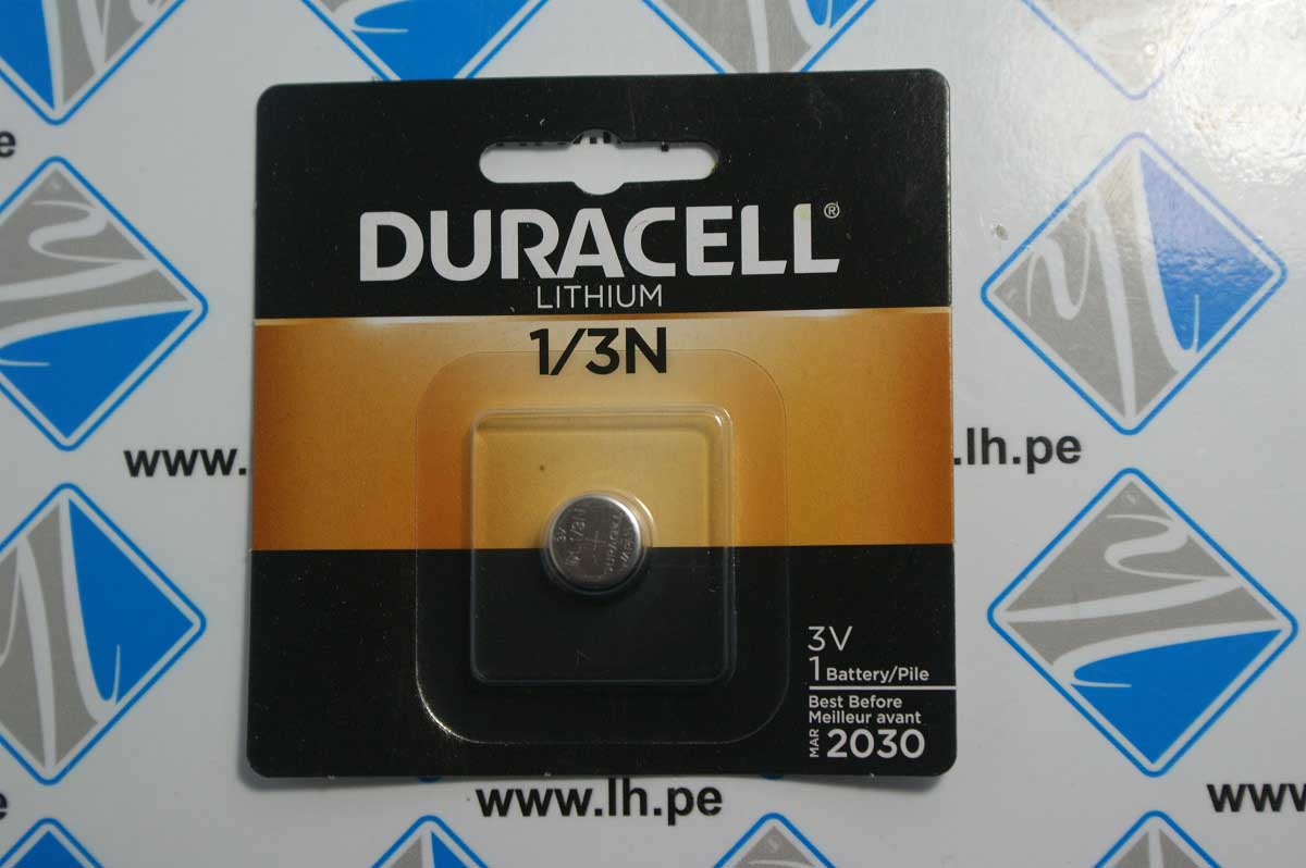 DL1/3N CR-1/3N              Batería Lithium DL1/3N 3V, Carded. Duracell